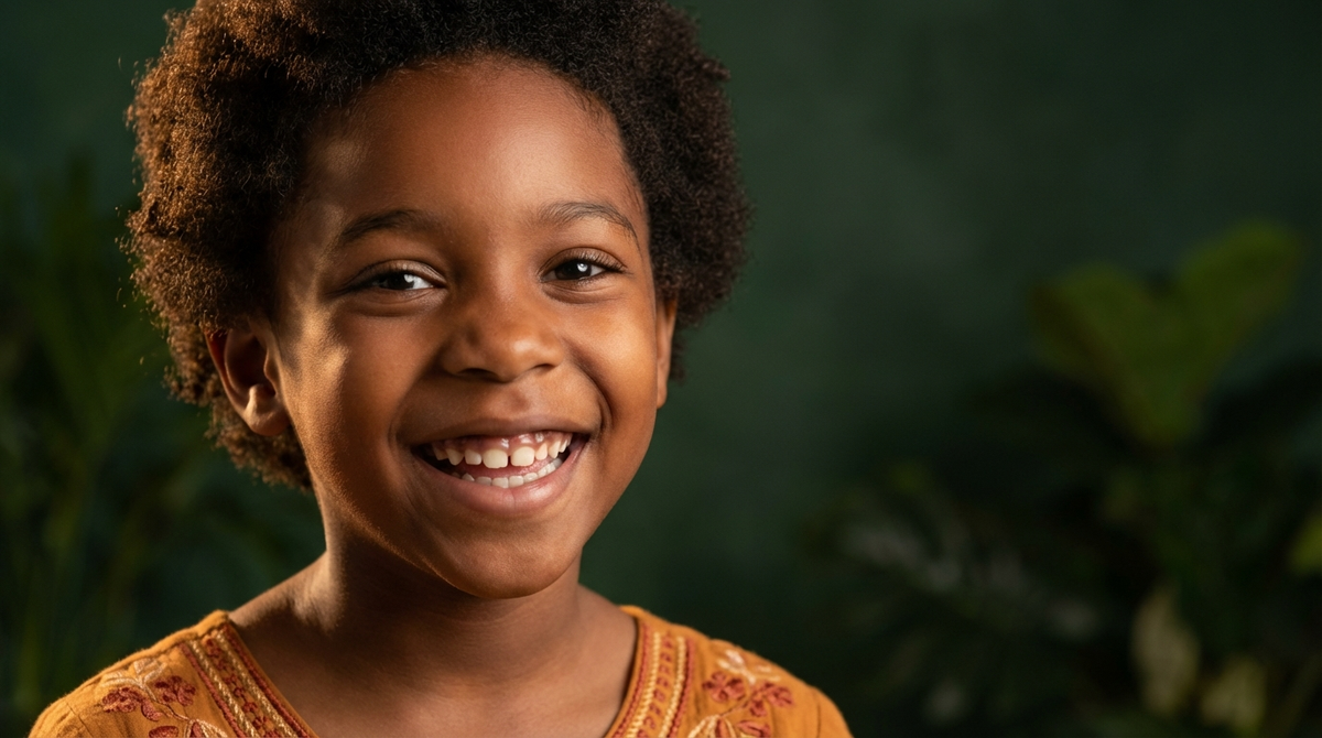 B vitamins for kids — young girl radiating energy and vitality